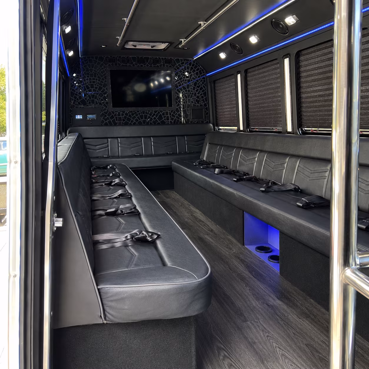 bachelorette and bachelor party buses through olde town arvada and denver